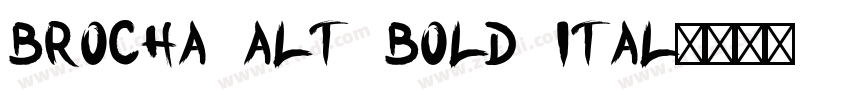 Brocha Alt Bold Ital字体转换